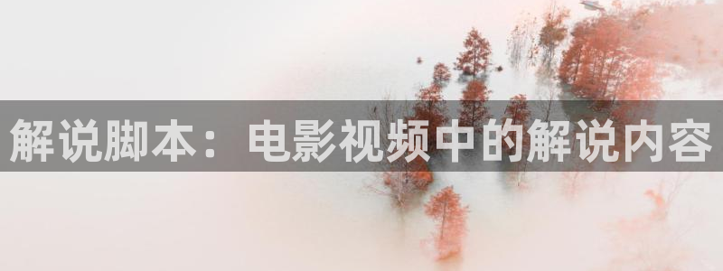征信暴情神马影院：解说脚本：电影视频中的解说内容